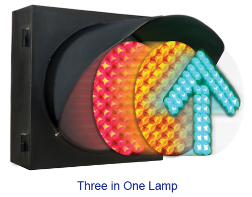 Three in one lamp-LED Traffic Signals